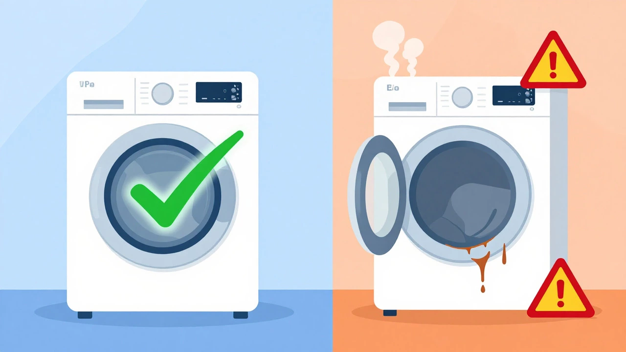 Comparison of efficient serviced vs neglected appliances